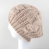 New2017 Nowy styl moda Women039s Lady Beret Braided Worbgy Beanie Crochet Warm Winter Hat Cap wełna wełna wełniana boina feminina3954448