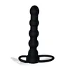 Nova vibração dupla penetração strapon anal vibrador 55039039 preto silicone cinta no pênis anal plug produtos sexuais adulto 8675242
