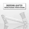 Hookahs Glass Convert dropdown adaptateur de taille différente mâle femelle pour tuyau d'eau