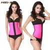 9 os en acier 100% Latex taille formateur Corset Sexy femmes corps Shaper taille Cincher sous le buste Shapewear minceur ceinture 6XL