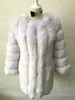 Zadorin S-4XL Winter Luxury Faux Fur Coat Slim Long Red Blue Faux Fur Jacket Women Fake Manteau Fourrure