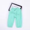 Summer Children's Trousers Bamboo Cotton Children's Pants Baby Boys And Girls Mosquito Pants Feet Nine Pants Kids Clothing Lantern Trousers