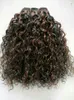 Braziliaanse menselijke maagdelijke remy haar natuurlijke zwarte 1b # / medium bruin 4 # haar inslag menselijke haarextensies dubbel getrokken