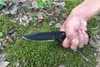 high quality!BOKE folding knife Black Cobra Design camping Knife fast open Outdoor Utility tool Steel Handle 440C blade
