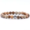 10шт/набор знак мира браслет классический из природного камня бусины браслеты для мужчины женщины для подарка