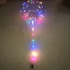 50セット/ロット18インチ20インチLEDバルーンクリスマス3Mバブル風船の結婚式の装飾Baloon子供ギフト結婚式のパーティー用品