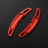 Aluminium Alloy Red Steering Wheel Shift Paddles Sequins Trim Strips For Porsche Panamera Cayenne Macan Car Styling Modified246E