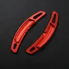 Aluminium Alloy Red Steering Wheel Shift Paddles Sequins Trim Strips For Porsche Panamera Cayenne Macan Car Styling Modified273b