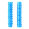 500 Stuks Blauw Geel Plastic Tattoo Inkt Cups Medium Voor Permanente Tattoo Make-Up Wenkbrauw Make-Up Pigment Container Caps Wegwerp accessoires