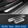 Accessories Door Sill Scuff Plate Guards Car Door Sills Protector cover strips Stickers For BMW F10 F20 F30 F34 F36 F45 E70 E71 F25 F15 F16 E90 X3 X5 X6