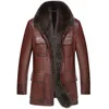 남성 정품 가죽 자켓 겨울 Shearling Coats 양모 코트 Thicken Warm Tops 스노우 의류 윈드 브레이커 Waterproof Luxury