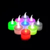 Luci natalizie Sfarfallio a batteria Senza fiamma LED Tealight Candele per tè Luce Festa di nozze Decorazione natalizia LX3857