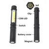 COB LED Mini Çalışma Muayene ışık El Feneri Cep Penlight Mıknatıs İşlevli Bakım el feneri El Torch lambası Ile Taşınabilir