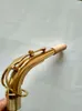 Alto Saxophon Bend Neck Messing Material Gold Lack Saxophon Stecker Musikinstrument Zubehör Kostenloser Versand 24,5mm