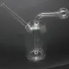 Mini quemador de aceite de vidrio Bubbler para plataformas DAB Bongs Ash Catcher Hookah Pipe Envío en 6 horas