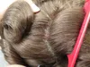 32mm 파도 얇은 피부 toupee 갈색 6 남성을위한 유럽 처녀 휴먼 헤어 전체