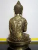 Utarbetad kinesisk tibetansk buddhis Amitabha Brass Buddha statyskulptur
