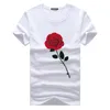 t-shirt imprimé roses