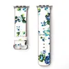 Floral Printed Leather Watch Band Rand för Apple Watch Flower Design handledsarkarmband för IWATCH 38mm 42mm8111519