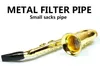 2018 Moda Mini Brand New Saxofone de alta qualidade tubo de filtro de metal alça colher cachimbo em estoque