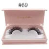 1 par naturliga långa ögonfransar 1 låda 3d falska ögonfransar mnk 3d fransar volymmjuka fransar eyelash extension j1628