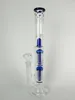 h:40cm Glass Bong Spoiled Green/blue Speranza double tree perc dome percolator water pipe 18mm bowl big wate black