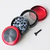 4 Layers 2.5 Inches 63mm Aluminum alloy Convex Cap herb grinder Smoking Accessories tobacco grinder