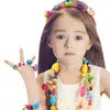 95 adet / 600 adet Pop Boncuk Oyuncaklar Yapış Takı Moda Kiti DIY Eğitici çocuk Oyuncak Zanaat Hediyeler Için Kızlar