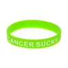 100PCS Bile Duct Cancer Sucks Silicone Rubber Bracelet Debossed and Filled in Color Adult Size Promotion Gift