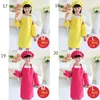 Kids Aprons Craft Cooking Baking Art Painting baby Kitchen Dining Bib 10Colors apron+hat+oversleeve 3pcs/set children Kitchen Supplies C5429