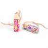 5PCS/Lot Floral Art Printed Hanging Car Interior Accessories Decorations Air Freshener Perfume Diffuser Fragrance Bottle Multi-Color New