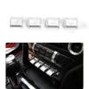 Car Navigation Decoration Button Covers Central Control ABS For Ford Mustang 2015-2016 Auto Styling Interior Accessories