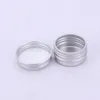 5ml Aluminium Balm Tins Pot Jar 5g Cosmetic Lip Balm Gloss Candle Packaging Containers With Screw Thread LX3126