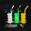 New Silicone Tobacco Pipe Glass Water Pipes Bubblers For Smoking ash catcher nectar