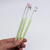 Colorful Sand Glass Pencil Dabber Glow In Dark Pyrex Glass Pencil Dabber Sand Dabble Dab Rig Bong Water Pipes 749