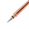 Stylo plume élégant en or Rose 0.5mm avec boîte-cadeau stylos à encre en métal haut de gamme pour étudiants et femmes écrivant papeterie