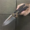 ZT0801CF Faca dobrável tática D2 Aço +alça de fibra de carbono rolamento de esferas de bolso de bolso de bolso de caça Facas de caça às ferramentas EDC