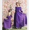 ママと私のドレス家族のマッチング服の母と娘のドレス家族の子供の子供女の子の半袖ドレス衣装ボールガウン6彩色