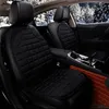Almofada de assento de carro aquecida elétrica inverno almofada de assento de carro aquecido capas de assento universal suprimentos siameses preto cinza2580292