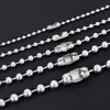 Stainless Steel Ball Bead Chain Necklace 20 inch Length 50cm 60cm for DIY Bracelet Necklace Jewelry Finding Making Chains 2.4mm thickness