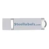 Bulk 50st Printed Custom Logo USB 2.0 Flash Drive 1G 2G 4G 8G 16G Rektangel Graverad Anpassa Memory Stick Pendres för dator Laptop