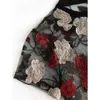 Azulina 꽃 수 놓은 메쉬 블라우스 연필 스커트 섹시한 2 조각 여성 세트 streetwear 꽃 여름 해변 높은 허리 스커트