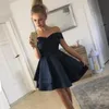 Enkelt vin billig kort cocktailparty klänningar av axeln v nacke satin en linje Backless homecoming examen prom klänning gowns nya