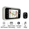 Nouveau 3.5 "écran couleur LCD électronique porte cloche visionneuse IR nuit porte judas caméra Photo/vidéo enregistrement caméra de porte numérique