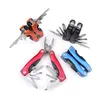 Outdoor Multitool Tänger Serrated Knivkäft Handverktyg + Skruvmejsel + Tång + Kniv Multitool Kniv Set Survival Gear Sn1528