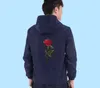 Free shipping 8 styles Rose Jacket Windbreaker Men And Women's Jacket New Fashion White And Black Roses Outwear Coat