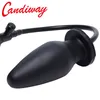 Candiway Grande Bola Butt Plug Gay Inflável Ass Plug Intuescente Intensiva Vaginal Anal Rolha Buttplug Bomba Enorme Brinquedos mulheres D18111502