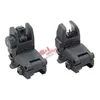 Taktik M4 AR15 Ön ve Arka Flip Up Sight Hızlı Geçiş Yedekleme Katlanır Sight için 20mm Picatinny Ray