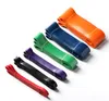 5 stuk / set Natuur Latex Resistance Band Pull Up Rubber Expander CrossFit Muscle Power Training Loop Gym Yoga Training Fitnessapparatuur