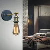 Louis Poulsen Sconce Vägglampa Vintage Loft Vägglampa E27 Edison Bulb Plated Iron Retro Industriell Home Lighting Bedside Lamp